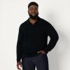 imageAmazon Essentials Mens Long Sleeve Regular Fit Knit Polo SweaterBlack