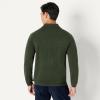 imageAmazon Essentials Mens Long Sleeve Regular Fit Knit Polo SweaterDark Olive