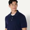 imageAmazon Essentials Mens Regular Fit Interlock Polo ShirtNavy