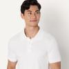 imageAmazon Essentials Mens Slim Fit Interlock Polo ShirtWhite