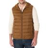 imageAmazon Essentials Mens Lightweight WaterResistant Hooded Puffer VestBrown
