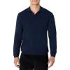 imageAmazon Essentials Mens Long Sleeve Regular Fit Knit Polo SweaterNavy