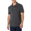 imageAmazon Essentials Mens Slim Fit Interlock Polo ShirtCharcoal Heather