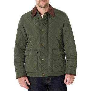 imageAmazon Essentials Mens Quilted Midweight JacketDark Olive
