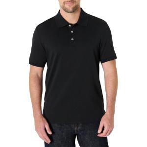 imageAmazon Essentials Mens Regular Fit Interlock Polo ShirtBlack