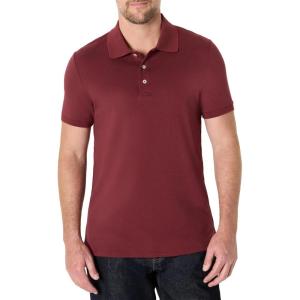 imageAmazon Essentials Mens Slim Fit Interlock Polo ShirtRich Burgundy