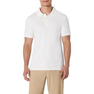 imageAmazon Essentials Mens Slim Fit Interlock Polo ShirtWhite