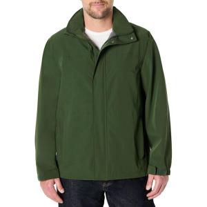 imageAmazon Essentials Mens Waterproof Packable Rain JacketDark Green