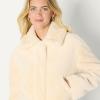 imageAmazon Essentials Demis Pick Womens OversizedFit Cropped Faux Fur Jacket with CollarCream