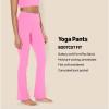 imageAmazon Essentials Womens Active FormFlex Buttery Soft High Waist Bootcut 315quot Inseam Full Length Yoga Pant LeggingsFlamingo Pink