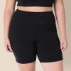 imageAmazon Essentials Womens Active FormFlex Buttery Soft High Waist Yoga Biker ShortsBlack