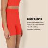 imageAmazon Essentials Womens Active FormFlex Buttery Soft High Waist Yoga Biker ShortsBright Red