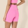 imageAmazon Essentials Womens Active FormFlex Buttery Soft High Waist Yoga Biker ShortsFlamingo Pink