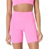 imageAmazon Essentials Womens Active FormFlex Buttery Soft High Waist Yoga Biker ShortsFlamingo Pink