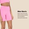 imageAmazon Essentials Womens Active FormFlex Buttery Soft High Waist Yoga Biker ShortsFlamingo Pink