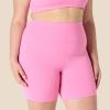 imageAmazon Essentials Womens Active FormFlex Buttery Soft High Waist Yoga Biker ShortsFlamingo Pink