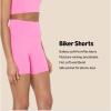 imageAmazon Essentials Womens Active FormFlex Buttery Soft High Waist Yoga Biker ShortsFlamingo Pink