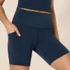 imageAmazon Essentials Womens Active FormFlex Buttery Soft High Waist Yoga Biker ShortsNavy
