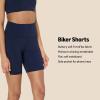 imageAmazon Essentials Womens Active FormFlex Buttery Soft High Waist Yoga Biker ShortsNavy