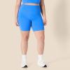 imageAmazon Essentials Womens Active FormFlex Buttery Soft High Waist Yoga Biker ShortsOcean Blue