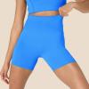 imageAmazon Essentials Womens Active FormFlex Buttery Soft High Waist Yoga Biker ShortsOcean Blue