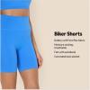 imageAmazon Essentials Womens Active FormFlex Buttery Soft High Waist Yoga Biker ShortsOcean Blue