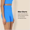 imageAmazon Essentials Womens Active FormFlex Buttery Soft High Waist Yoga Biker ShortsOcean Blue
