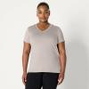 imageAmazon Essentials Womens Active Quick Dry Tech Stretch ShortSleeve VNeck TShirt Available in Plus Size Pack of 2BeigeHot Pink