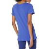 imageAmazon Essentials Womens Active Quick Dry Tech Stretch ShortSleeve VNeck TShirt Available in Plus Size Pack of 2BlackBright Blue