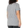 imageAmazon Essentials Womens Active Quick Dry Tech Stretch ShortSleeve VNeck TShirt Available in Plus Size Pack of 2BlackDark Grey Space Dye