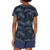 imageAmazon Essentials Womens Active Quick Dry Tech Stretch ShortSleeve VNeck TShirt Available in Plus Size Pack of 2BlackNavy Camo