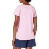 imageAmazon Essentials Womens Active Quick Dry Tech Stretch ShortSleeve VNeck TShirt Available in Plus Size Pack of 2Grey Space DyeLight Pink