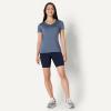 imageAmazon Essentials Womens Active Quick Dry Tech Stretch ShortSleeve VNeck TShirt Available in Plus Size Pack of 2NavySlate Grey