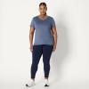 imageAmazon Essentials Womens Active Quick Dry Tech Stretch ShortSleeve VNeck TShirt Available in Plus Size Pack of 2NavySlate Grey