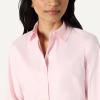 imageAmazon Essentials Womens RegularFit Stretch Poplin ButtonUp Dress ShirtLight Pink