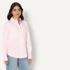 imageAmazon Essentials Womens RegularFit Stretch Poplin ButtonUp Dress ShirtLight Pink