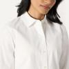 imageAmazon Essentials Womens RegularFit Stretch Poplin ButtonUp Dress ShirtWhite