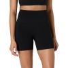 imageAmazon Essentials Womens Active FormFlex Buttery Soft High Waist Yoga Biker ShortsBlack