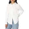 imageAmazon Essentials Womens RegularFit Stretch Poplin ButtonUp Dress ShirtWhite
