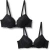 imageAmazon Essentials Womens Stretch Galloon Lace Push Up Wired BraBlack