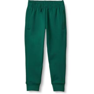 imageAmazon Essentials Boys Athletic Performance Stretch Knit Gym Tapered Track PantsDark Green
