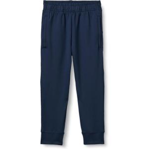 imageAmazon Essentials Boys Athletic Performance Stretch Knit Gym Tapered Track PantsNavy