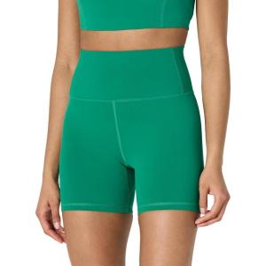imageAmazon Essentials Womens Active FormFlex Buttery Soft High Waist Yoga Biker ShortsEmerald Green