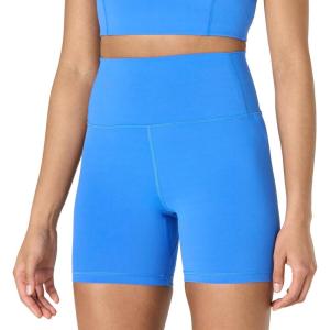 imageAmazon Essentials Womens Active FormFlex Buttery Soft High Waist Yoga Biker ShortsOcean Blue