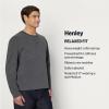 imageAmazon Essentials Demis Pick Mens RelaxedFit Long Sleeve HenleyCharcoal Heather