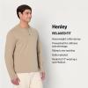 imageAmazon Essentials Demis Pick Mens RelaxedFit Long Sleeve HenleyTaupe