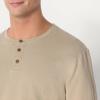 imageAmazon Essentials Demis Pick Mens RelaxedFit Long Sleeve HenleyTaupe