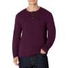 imageAmazon Essentials Demis Pick Mens RelaxedFit Long Sleeve HenleyBurgundy