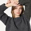 imageAmazon Essentials Demis Pick Womens OversizedFit Faux Mohair Crewneck SweaterCharcoal Heather