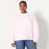 imageAmazon Essentials Demis Pick Womens OversizedFit Faux Mohair Crewneck SweaterPastel Lilac